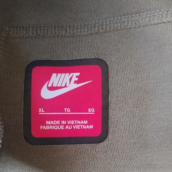 Nike Olive Green Zip-Up Hoodie Tracksuit Set - Picture 5 of 5